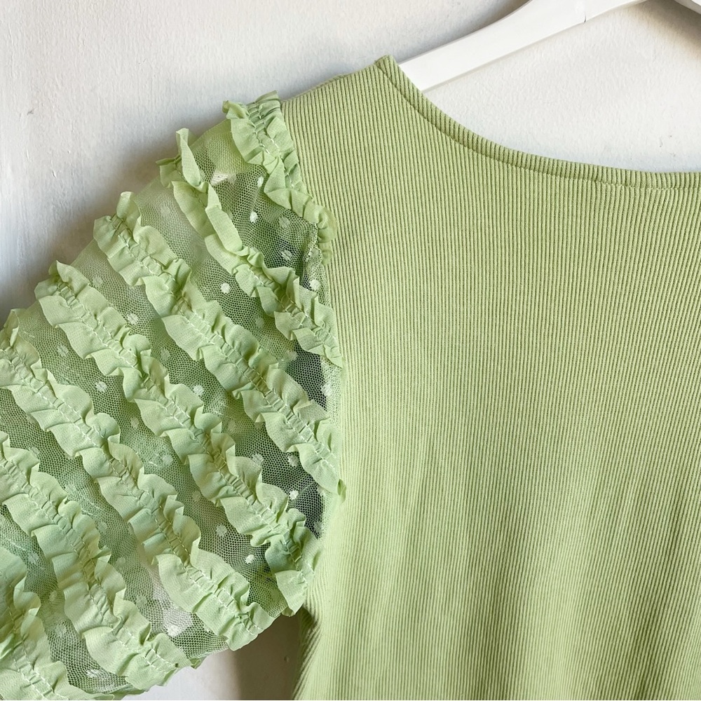 Dolan Ruffle Sleeve Shirt - Picture 6 of 8